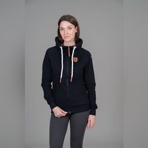 Wanakome Hera black full zip hoodie size medium